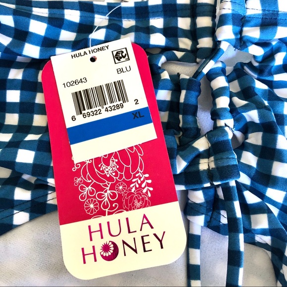 NWT Hula Honey High Waisted Lace Up Bikini Bottom - Picture 3 of 3